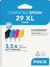 Pack de 4 cartouches d'encre Print3E - compatibles Epson 29 XL - Noir, Cyan, Magenta, Jaune