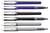1 stylo roller - Bleu - Rollink plastique irisé - Pointe moyenne - Ink - Coloris assortis