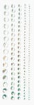 5 bandes adhésives Strass blanc