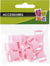 10 clips Créacord roses - 10mm