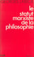 Le Statut marxiste de la philosophie