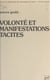 Volonté et manifestations tacites