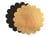 ScrapCooking - Présentoir cupcake - Taille 24 cm - hauteur 0.1 cm - rond cannelé - noir, or (pack de 5)