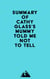Summary of Cathy Glass's Mummy Told Me Not to Tell