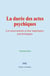La durée des actes psychiques - Les mouvements et leur importance psychologique