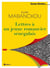 Lettres à un jeune romancier sénégalais - Les secrets d'écriture d'Alain Mabanckou