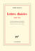 Lettres choisies 1920-1976