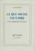 Ce que social veut dire Tome 2 - les pathologies de la raison