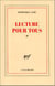 Lecture pour tous Tome 2