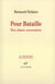 Pour Bataille : Être, chance, souveraineté