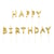 Set de bougies "Happy Birthday" dorées - Rico