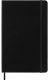 Carnet ligne - grand format - couverture rigide noire