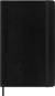 Carnet blanc - grand format - couverture souple noire