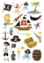 6 planches stickers - Dreamy - Pirates