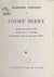 Florilège poétique de André Berry - En hors-texte, buste par Raymonde Marty