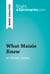 What Maisie Knew by Henry James (Book Analysis) - Detailed Summary, Analysis and Reading Guide