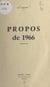 Propos de 1966