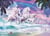 Puzzle XXL 150 pièces - Licornes sur la plage - Ravensburger