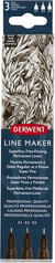 Lot de 3 feutres fineliner fin Derwent Graphik Line Maker - noir - encre pigmentée à base d'eau