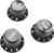 Yellow Parts EZ1215B - Boutons de réglage pour guitare ST - Noir