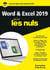 Word et Excel 2019 Mégapoche Pour les Nuls
