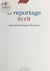 Le Reportage écrit