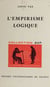 L'empirisme logique - De Bertrand Russell à Nelson Goodman