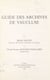 Guide des archives de Vaucluse