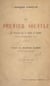 Le premier souffle - Un fantassin sur la trouée de Charmes, août-septembre 1914