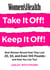 Women's Health Take It Off! Keep It Off! - Real Women Reveal How They Lost 20, 50, Even 100 Pounds--and How You Can Too!