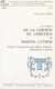 Le Traité de la Liberté du chrétien, de Martin Luther - Étude comparative des deux versions, allemande et latine