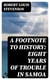A Footnote to History: Eight Years of Trouble in Samoa