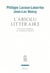 L'Absolu littéraire. Théorie de la littérature du romantisme allemand