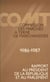 Commission des marchés à terme de marchandises : 3e rapport au Président de la République et au Parlement (1986-1987)