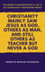 Christianity Mainly Saw Jesus As God, Others As Man, and Still Others As Teacher But Never a God - This book is Destruction # 4 of 12 Of  Christianity Destroyed Jesus