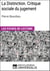 La Distinction. Critique sociale du jugement de Pierre Bourdieu - Les Fiches de lecture d'Universalis