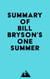 Summary of Bill Bryson's One Summer