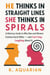 He Thinks in Straight Lines, She Thinks in Spirals
