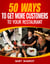 50 Ways For A Restaurant To Get More Customers