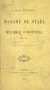 Madame de Staël et Maurice O'Donnell - 1805-1817, d'après des lettres inédites