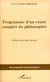 Programme d'un cours complet de philosophie