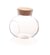 Boule verre avec bouchon liège - 10cm