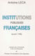 Institutions publiques françaises avant 1789