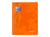 Cahier polypro Oxford - Orange - 24 x 32 cm - Easybook - 96 pages grands carreaux