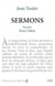 JEAN TAULER : SERMONS