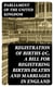 Registration of Births &c. A bill for registering Births Deaths and Marriages in England
