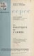 La politique et l'armée - 9e exposé du bureau d'études du C.E.P.E.C. le 17 novembre 1958