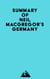 Summary of Neil MacGregor's Germany