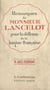 Remarques de Monsieur Lancelot pour la défense de la langue française
