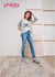 Modèle Tricot Femme - Veste Bicolore
